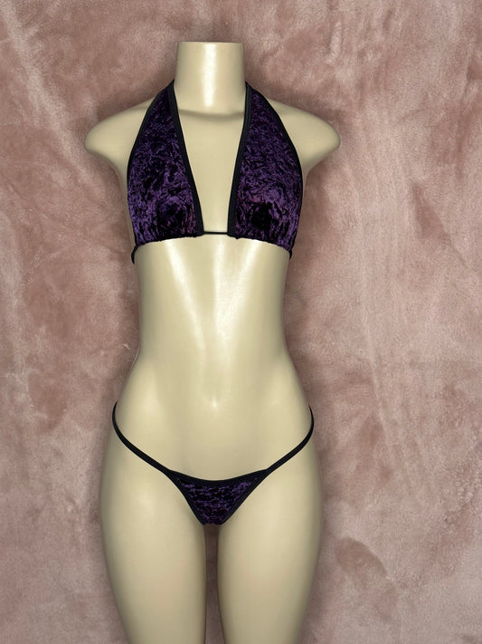 Full coverage Bikini - Royal Purple Velvet