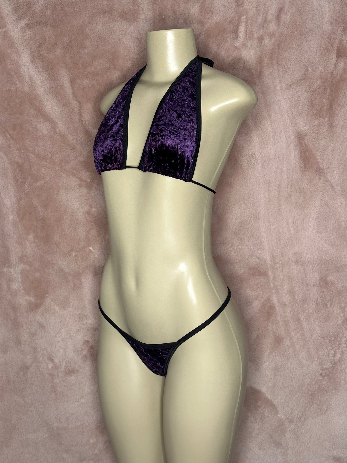 Full coverage Bikini - Royal Purple Velvet