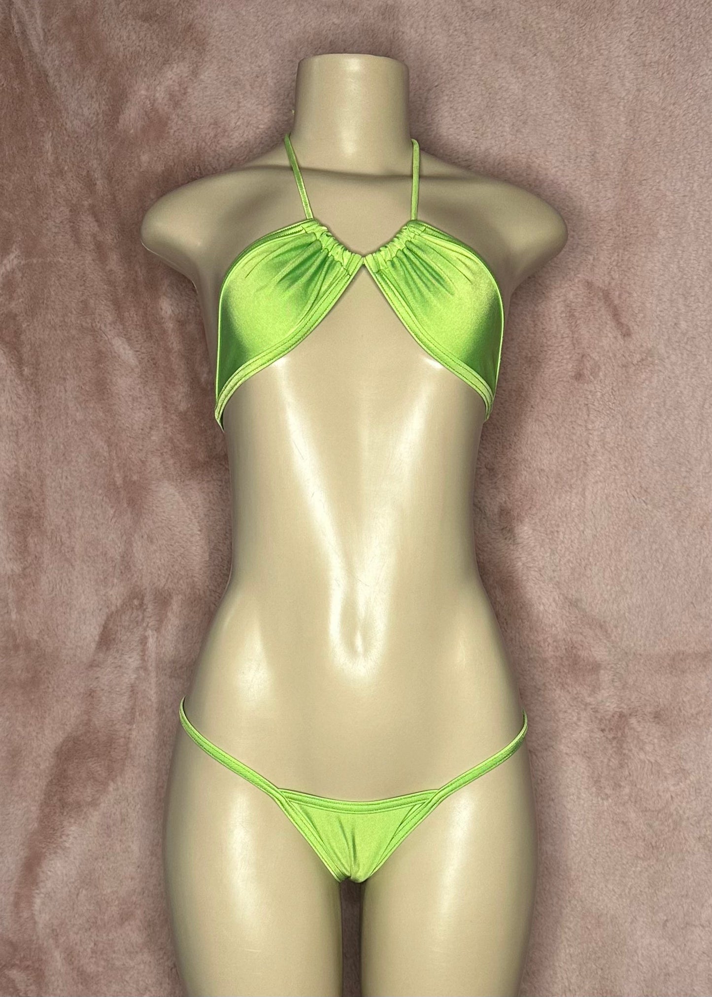 Full coverage Bikini - Slime Green