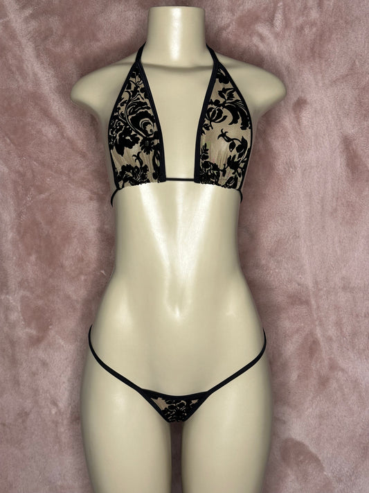 OG Bikini - Mesh with Flowers