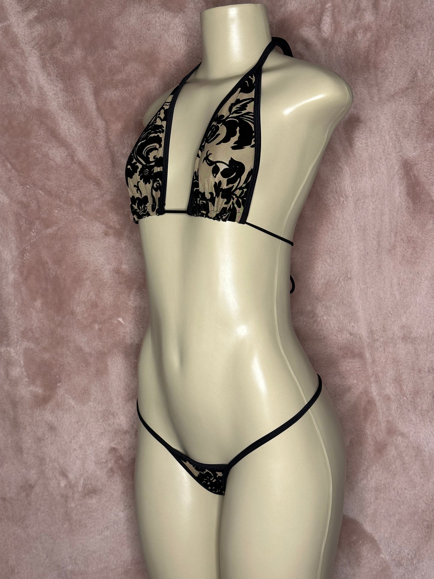 OG Bikini - Mesh with Flowers