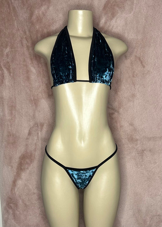 Full coverage Bikini - Teal Velvet