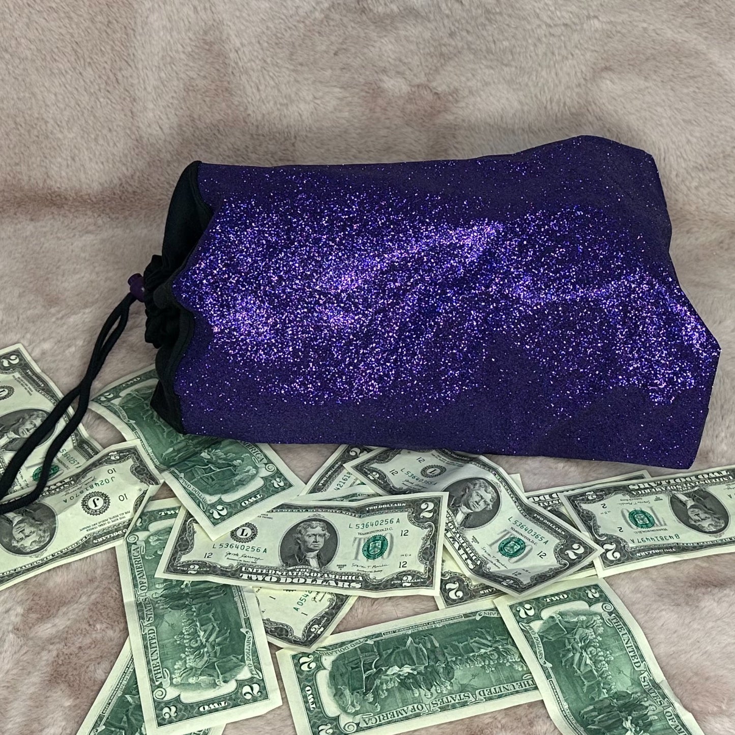 Glitter Money Bag