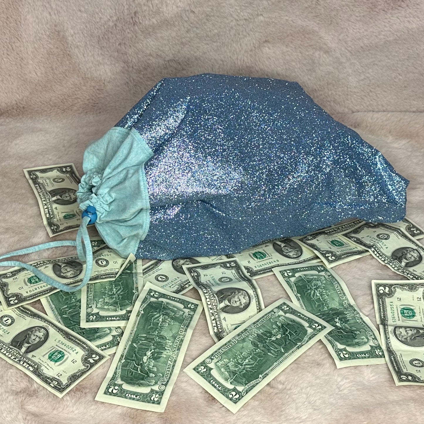 Glitter Money Bag