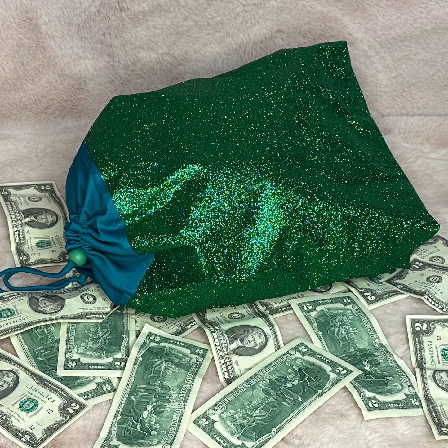 Glitter Money Bag