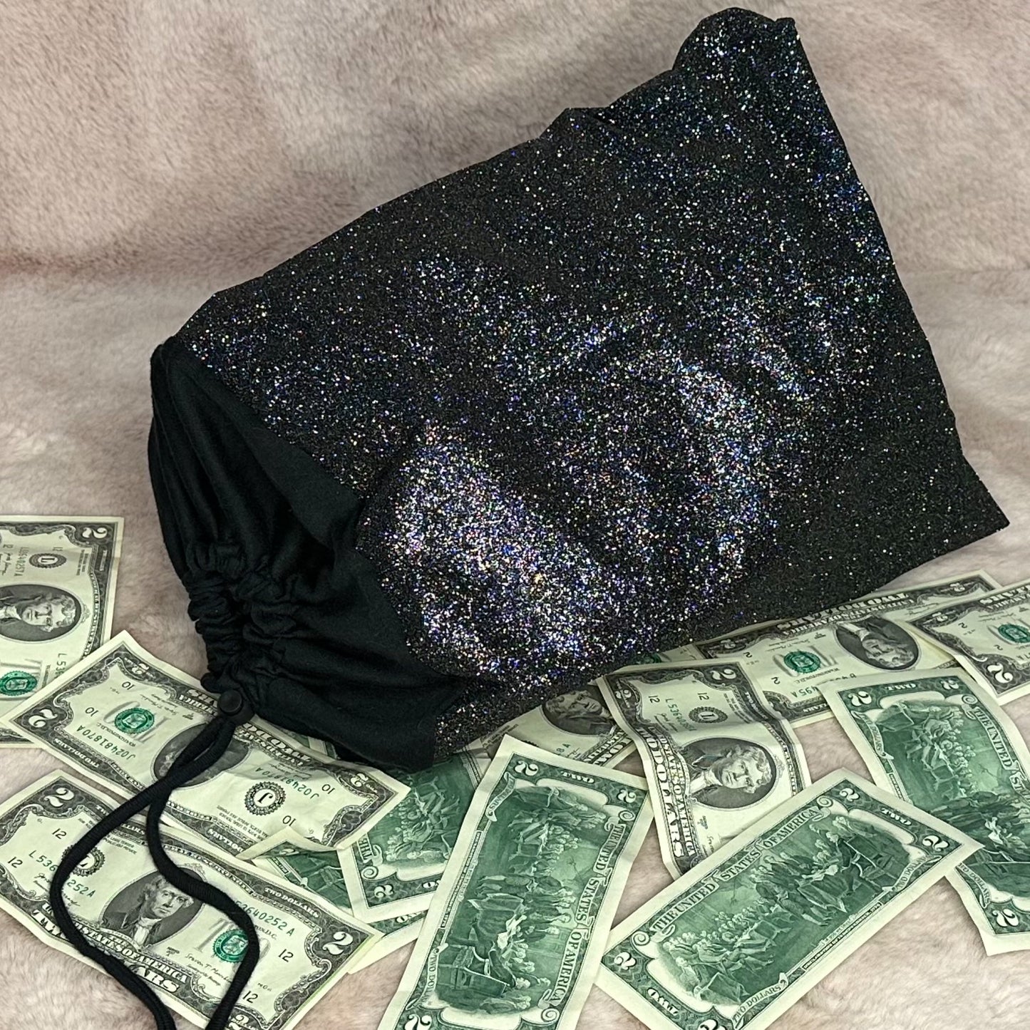 Glitter Money Bag