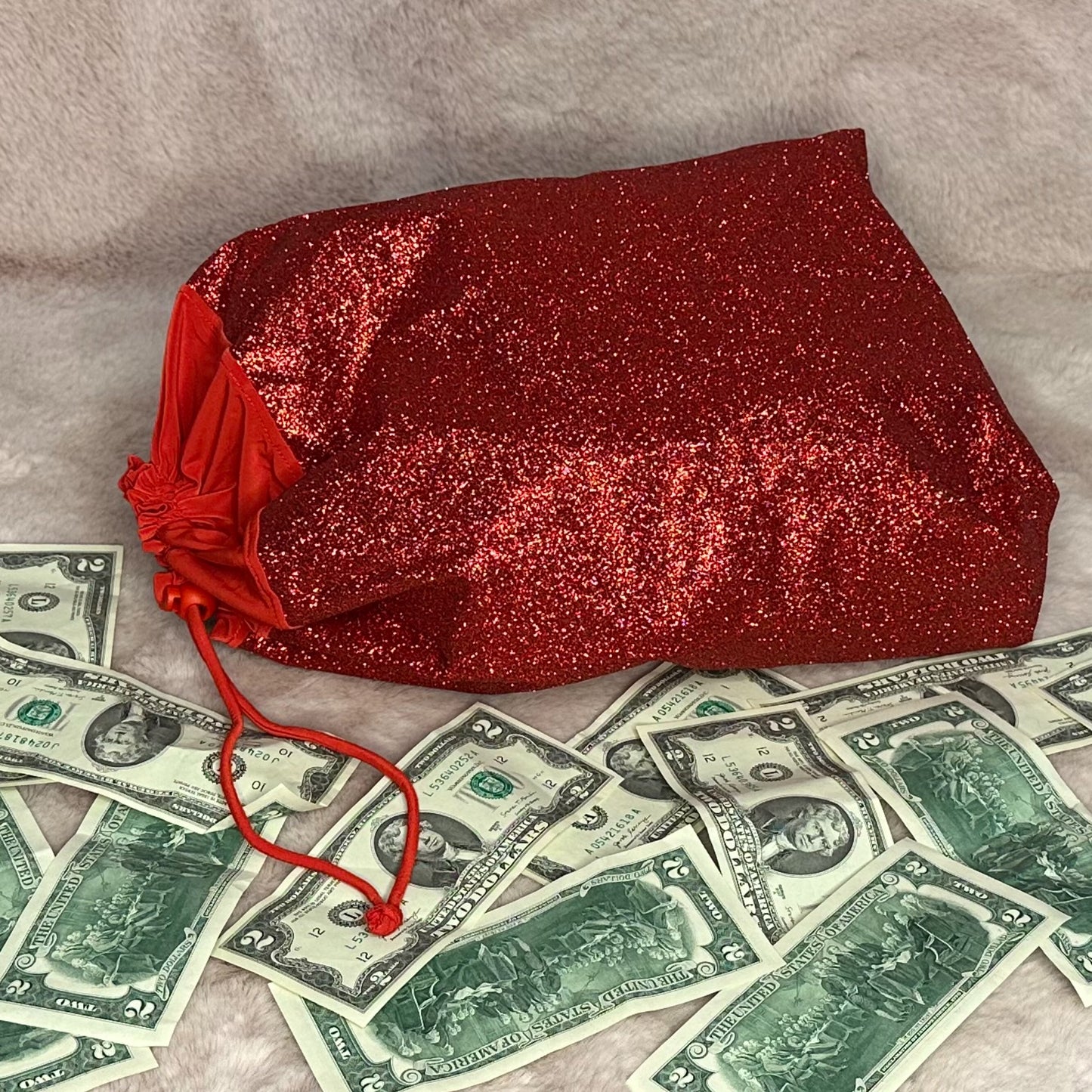 Glitter Money Bag