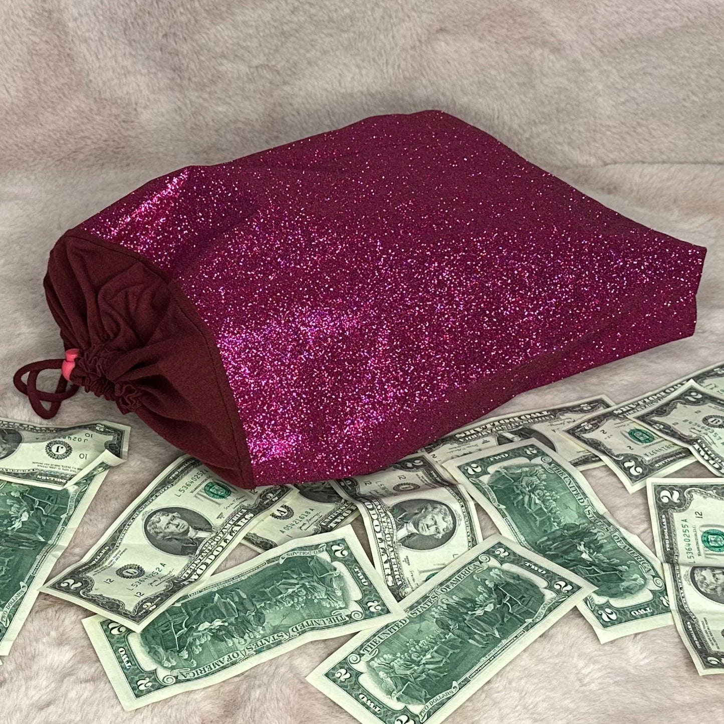 Glitter Money Bag