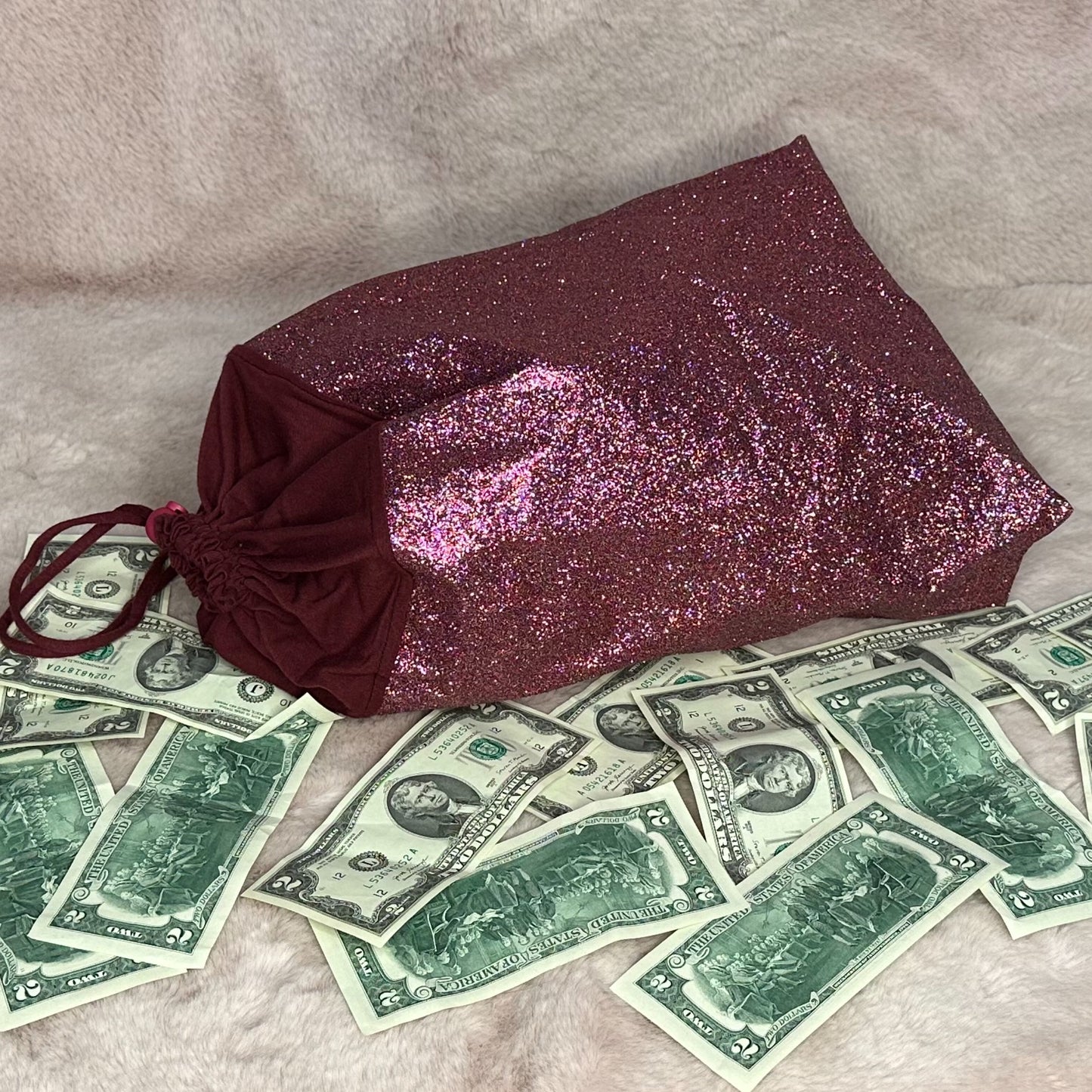 Glitter Money Bag