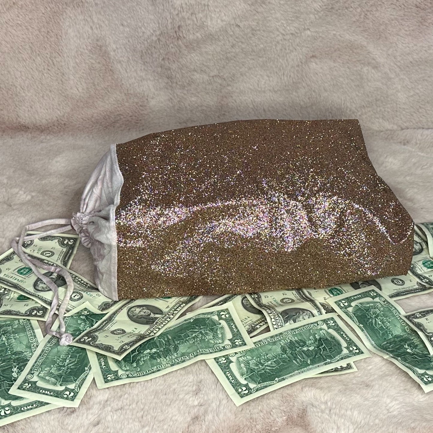 Glitter Money Bag