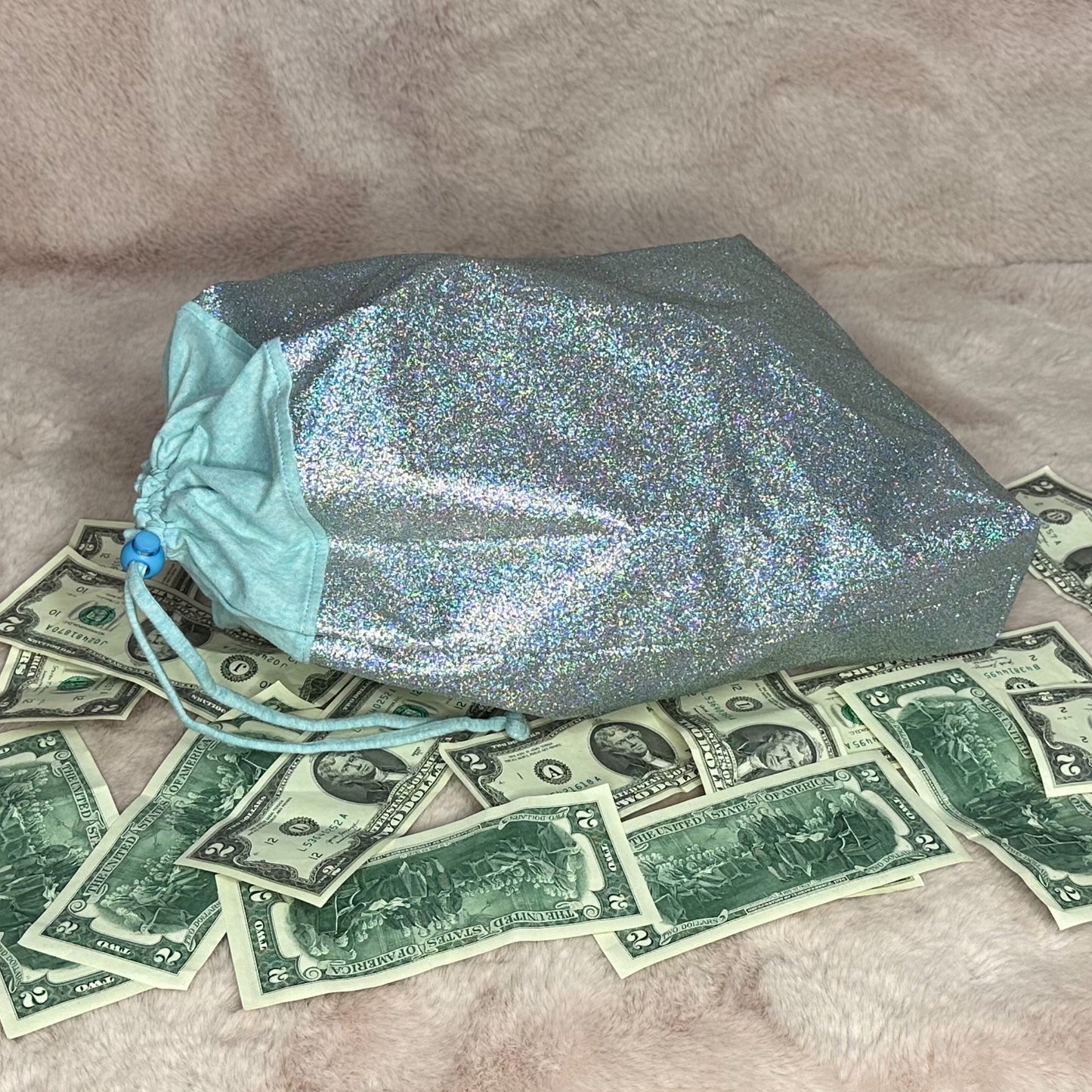 Glitter Money Bag