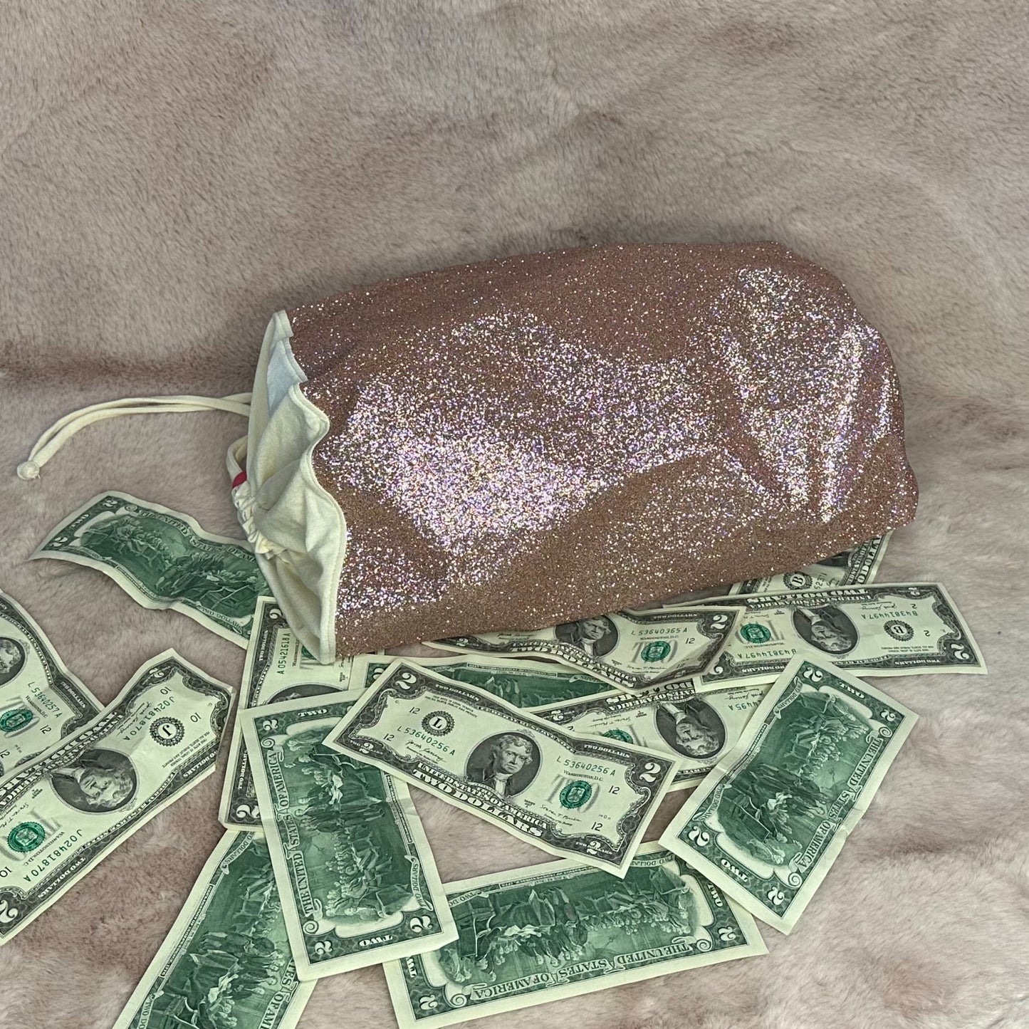 Glitter Money Bag